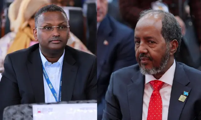 Madaxweyne Xasan Sheekh oo wada kulamo lagu qancinayo Mahad Salaad.