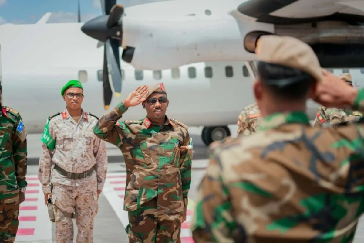 The Commander of the National Army Arrives in Dhuusamareeb