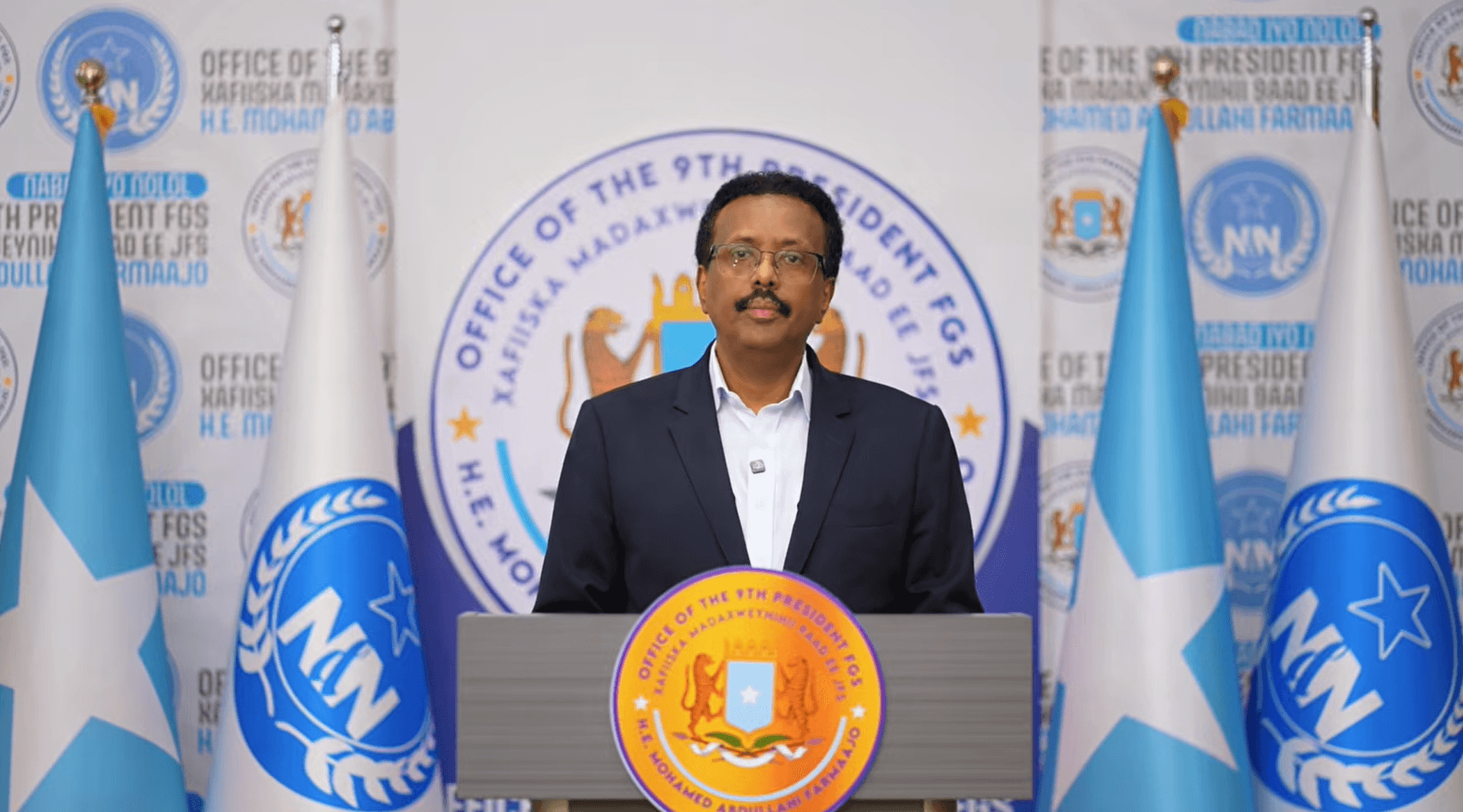 Sawir war oo la xiriira Farmaajo oo si adag uga hadlay dagaalka Muqdisho ka socda