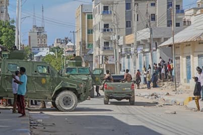 Clashes erupt in Somalia’s capital ahead of a planned anti-government rally