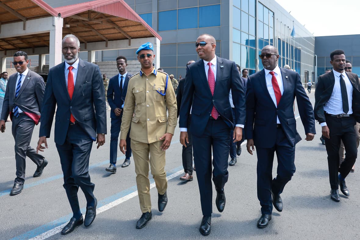 Xog: Ra’iisul wasaare Xamza oo ku wajahan Dhuusamareeb + Ujeedka