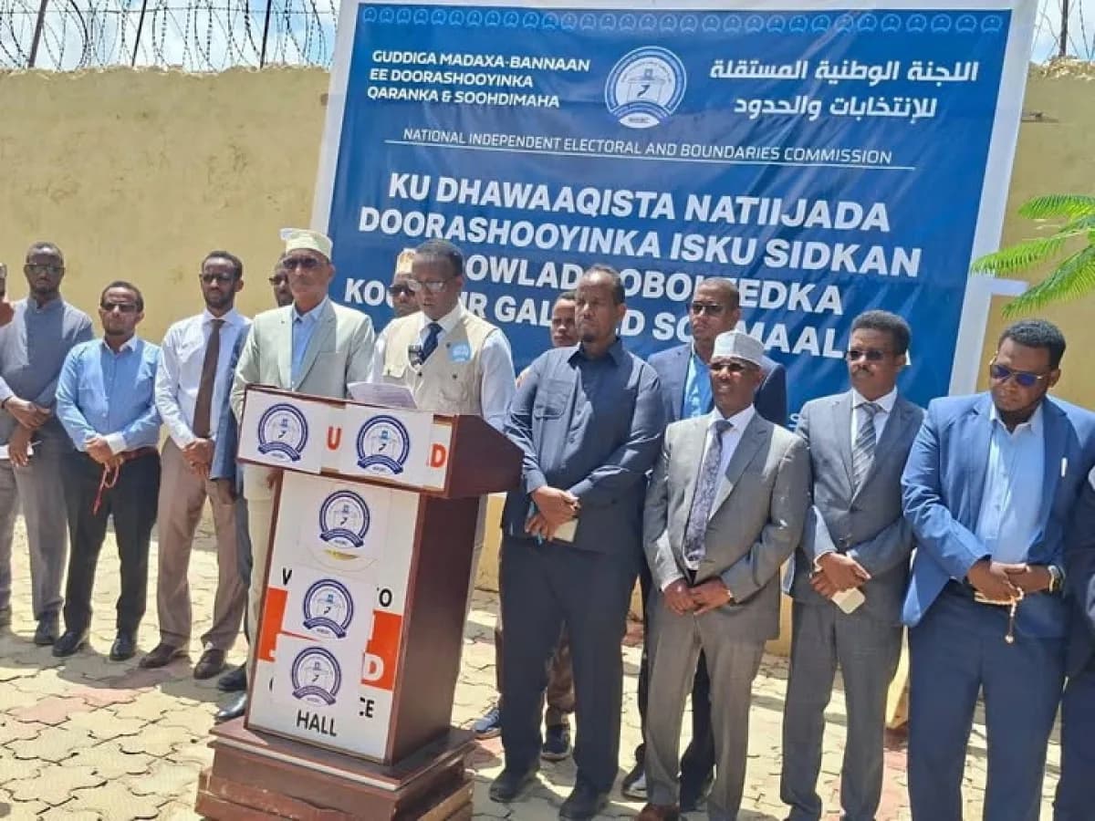 Guddiga doorashooyinka Qaranka oo ku dhawaqay natiijada doorashadii ka dhacday Koofur Galbeed
