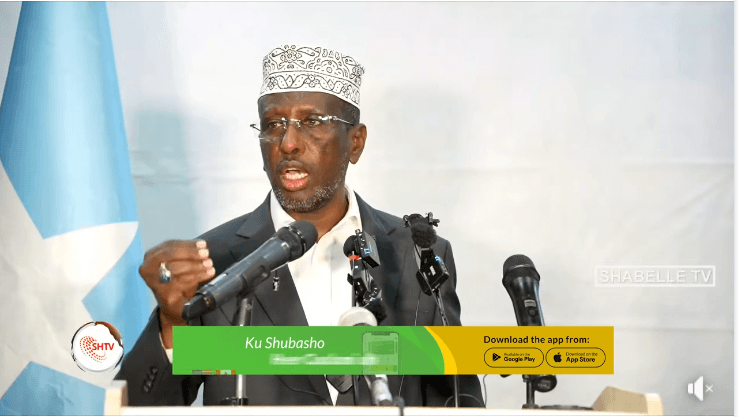 Sawir war oo la xiriira Sheekh Shariif oo sheegay in muddo xileedka dowladda uu dhammaaday