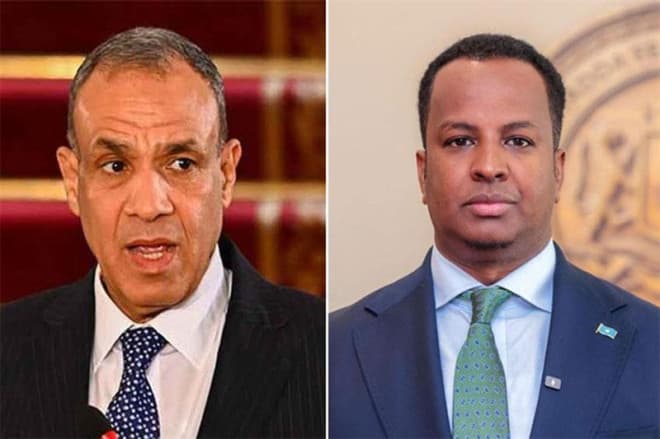 Wasiirka Arrimaha Dibadda Soomaaliya oo wadahadal la yeeshay dhigiisa Masar