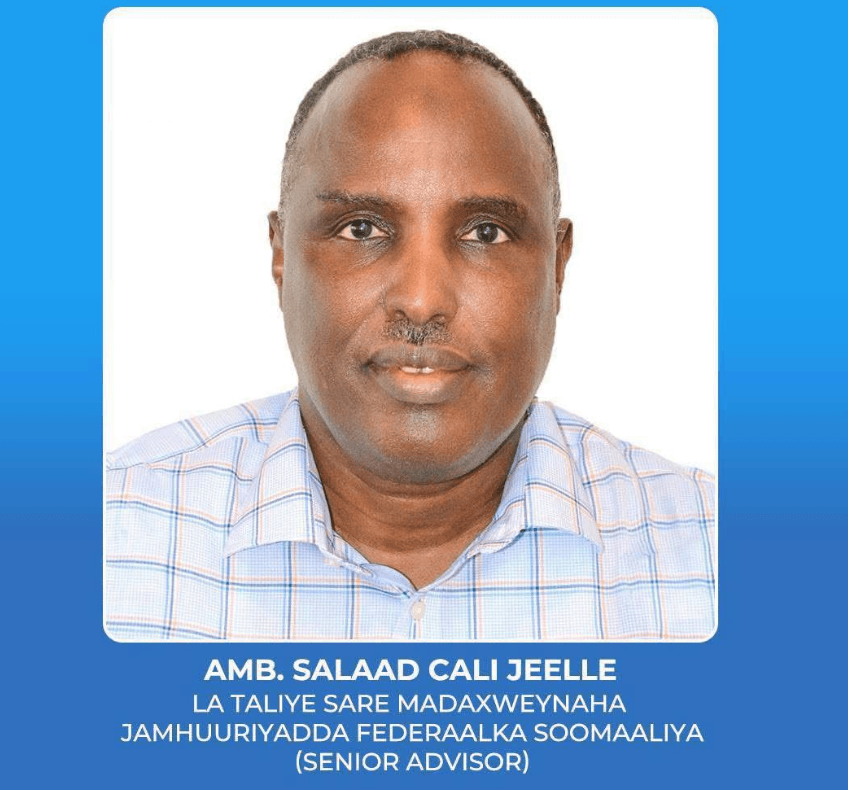 Xasan Sheekh oo Danjire Salaad Cali Jeelle u magacaabay Lataliyaha Sare ee Madaxweynaha
