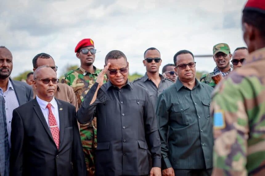 Sawir war oo la xiriira Mas'uuliyiin Sare oo ka socda Dowladda Federaalka iyo Dowlad Goboleedka Koonfur Galbeed