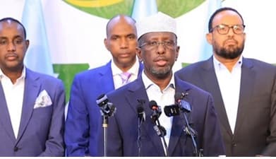 Sawir war oo la xiriira Mucaaradka oo diiday Codsiga Xasan Sheekh ee Wadahadalada Cusub xilli ay sii xumaanayso