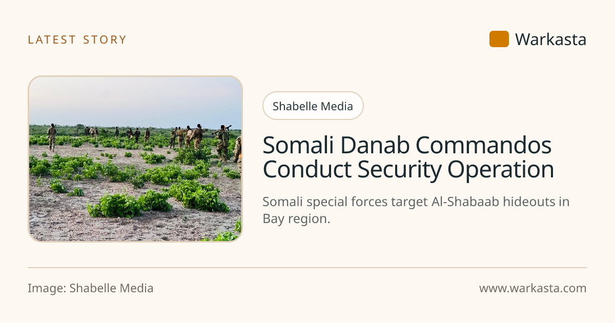 Somali Danab Commandos Conduct Security Operation | Warkasta